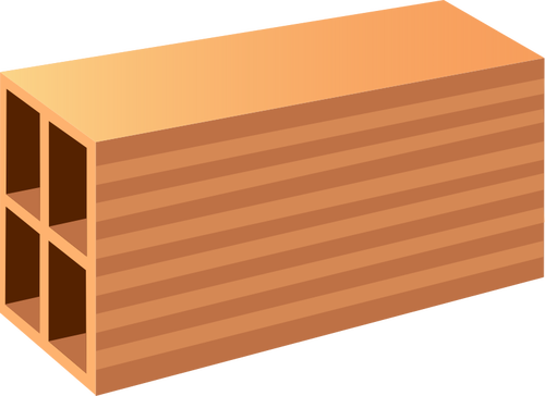 Hollow Brick In 3D Clipart