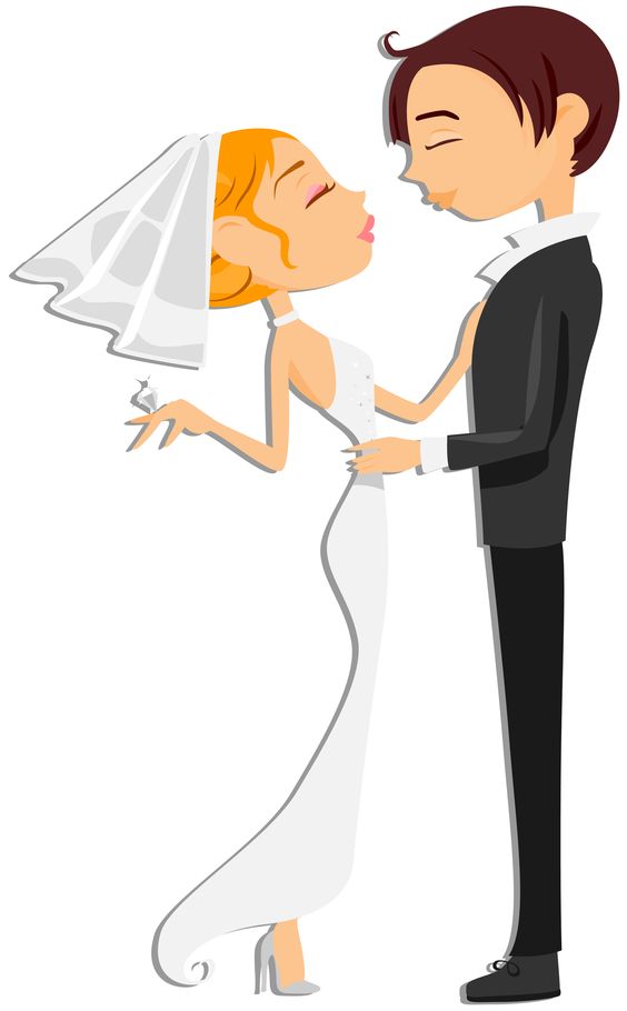 Bride And Groom Pix For Wedding Cartoon Clipart