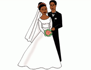 Bride And Groom Of Brides And Grooms Clipart