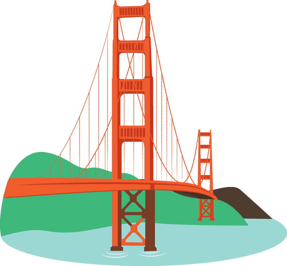Image Of Bridges Golden Gate Bridge Rare Clipart