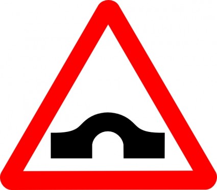 Bridge Road Sign Vector In Open Office Clipart