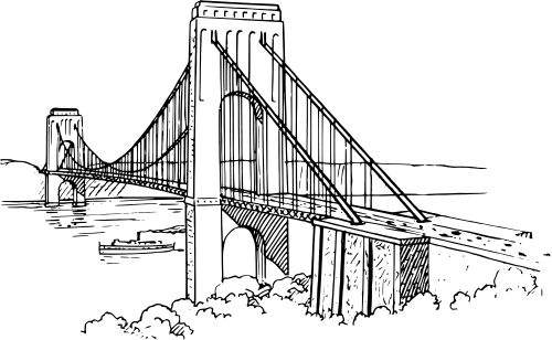 Bridge Black And White Images Download Png Clipart