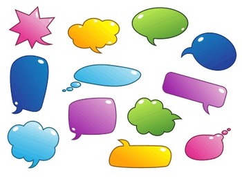 Thought Bubble Word Bubble Speech Writing Template Clipart