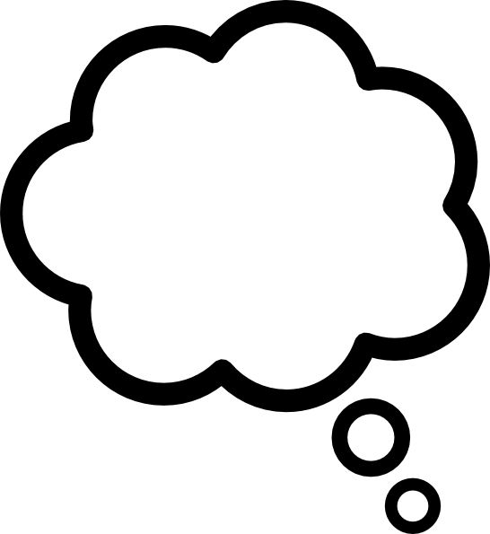 Thought Bubble Thought Cloud At Vector Clipart