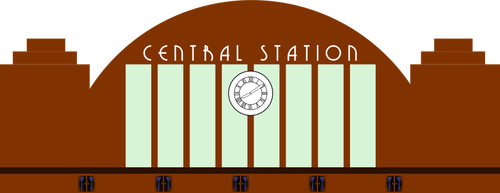 Railway Station Clipart