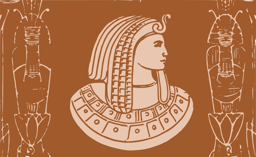 Pharaoh Of Egypt Brown Poster Clipart