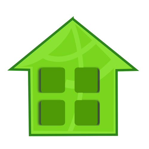 Of Green Home Clipart
