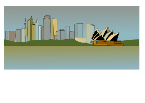 Of Sydney Skyline Clipart