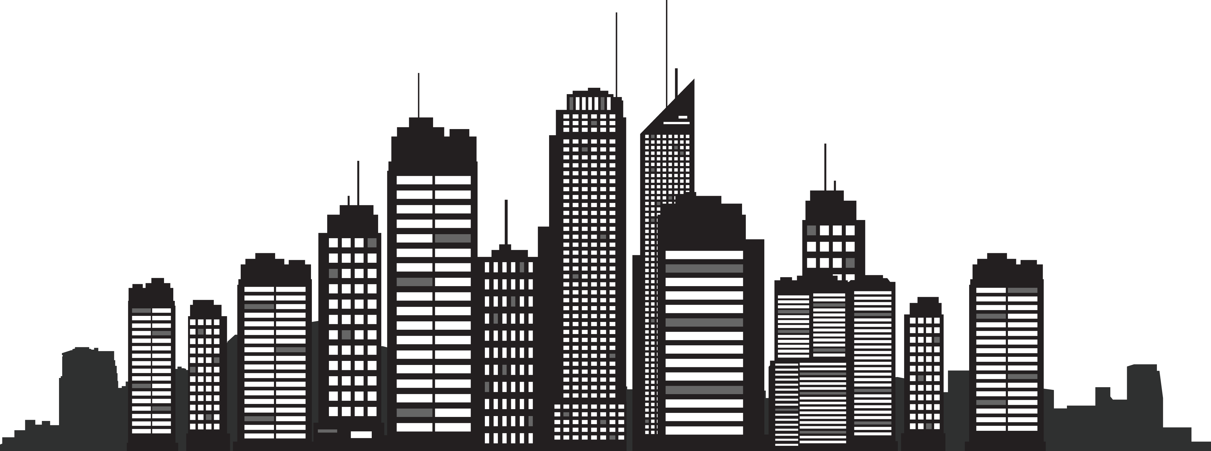 Download Clipart Icon - Building City Silhouette Skyline York Cityscape.