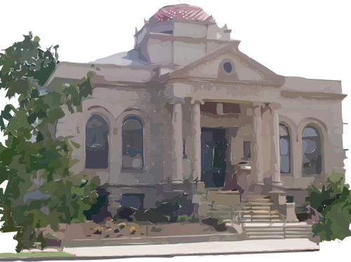 Carnegie Library Building In Galion Clipart