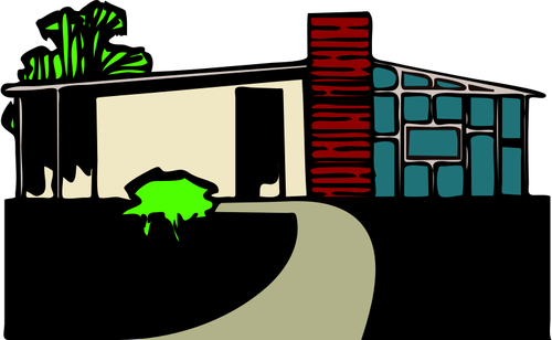 Colored Of A House Clipart