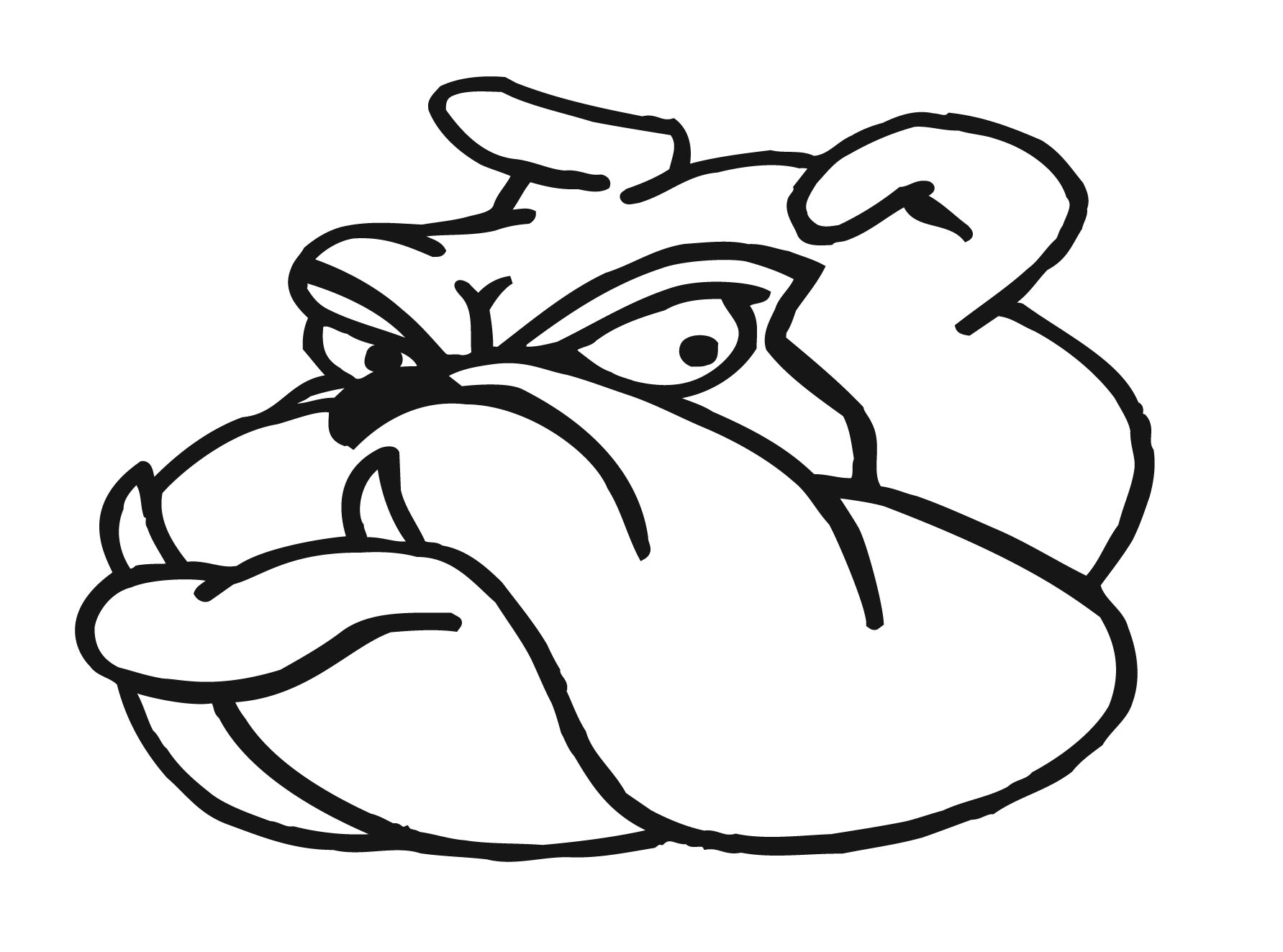 Mean Bulldog Dromggh Top Free Download Png Clipart