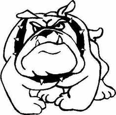 Bulldogs On Blue Bulldog And Mississippi Clipart