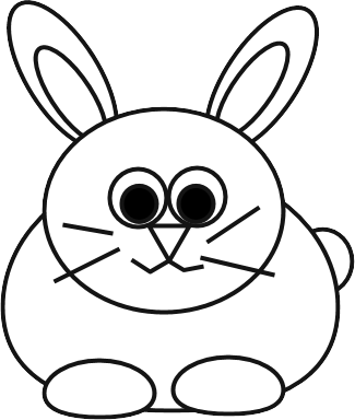Easter Bunny Easter Bunny With Eggs Image Clipart
