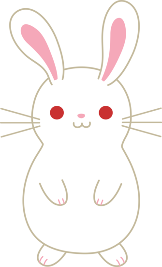 Cute White Albino Bunny Png Images Clipart