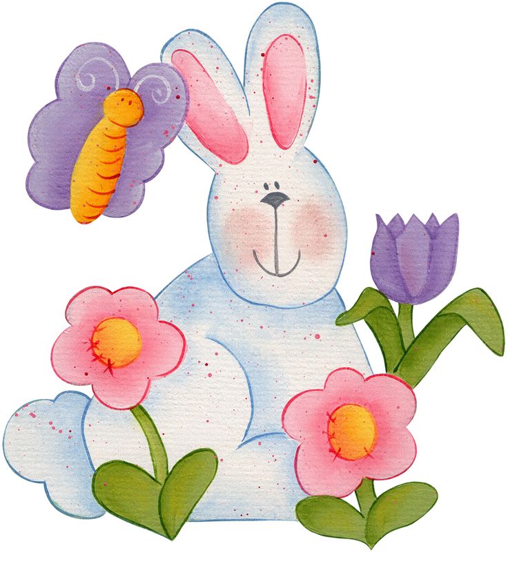 Easter On Easter Bunny And Bunnies Clipart