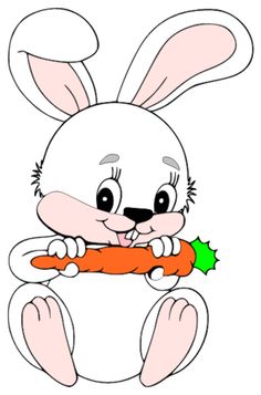 Cute Colors Boy Bunny In Format This Clipart