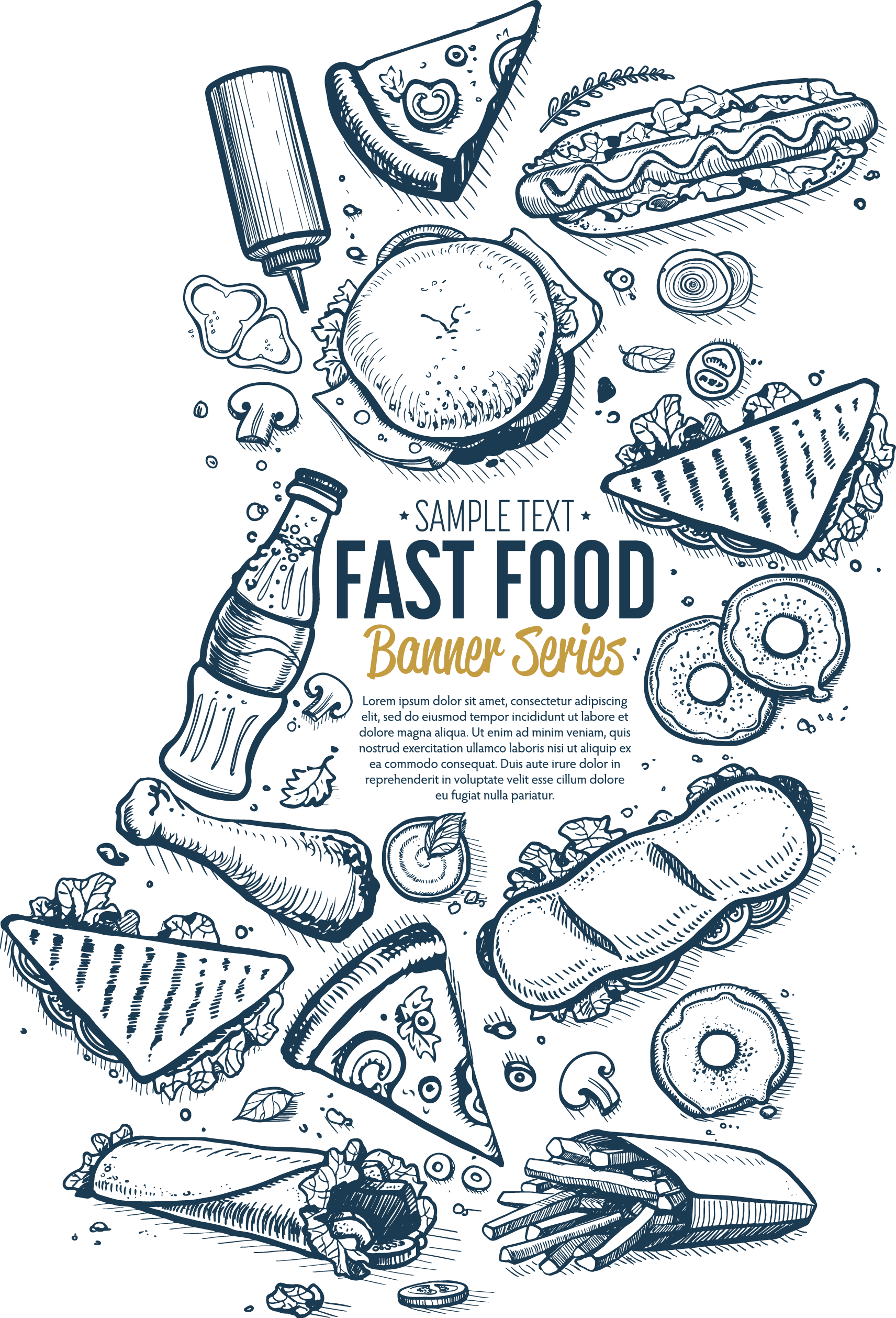 Hamburger Food Dog Fast Hot Cafe Pizza Clipart