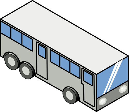 Isometric Bus Clipart