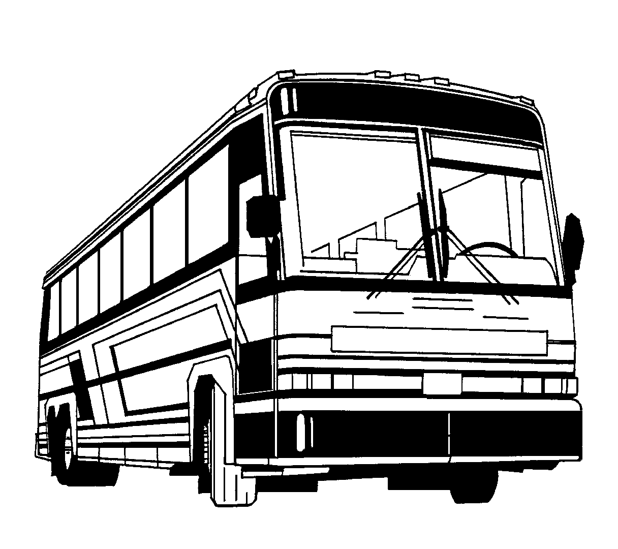 School Bus Black And White Clipart Clipart