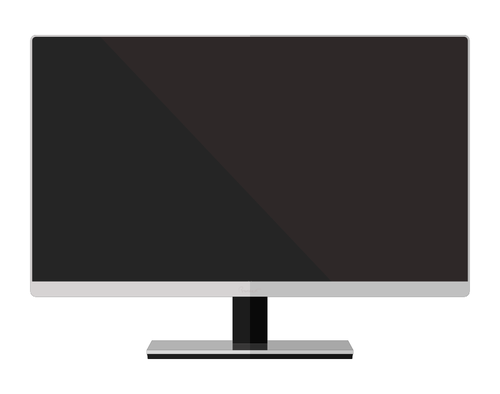 Simple Widescreen Led Monitor Clipart