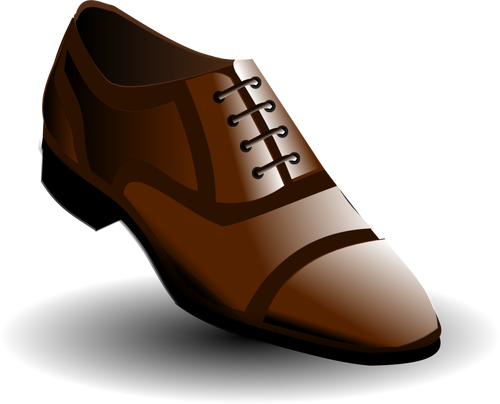 Of Black And Brown Men'S Shoes Clipart