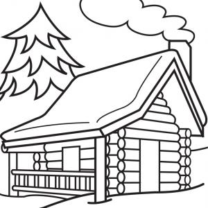 Excellent Cabin In The Woods Design Vectory Clipart