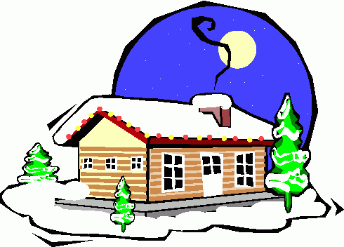 Winter Cabin Image Png Clipart