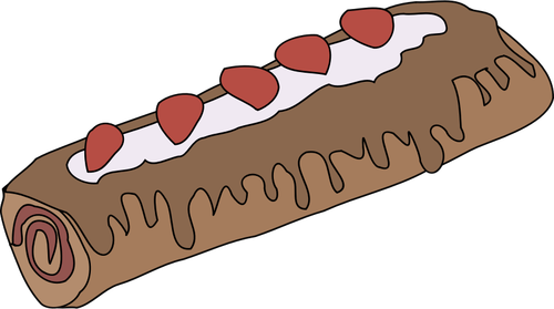 Yule Log Cake Clipart