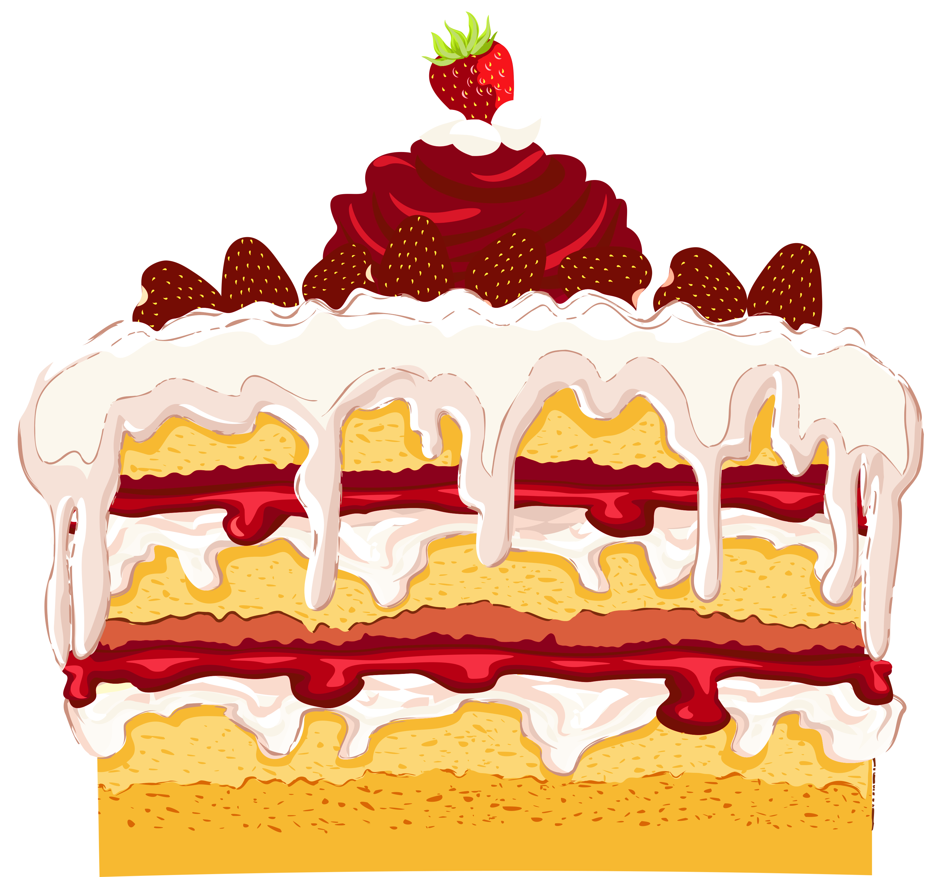 Strawberry Cake Image Png Clipart
