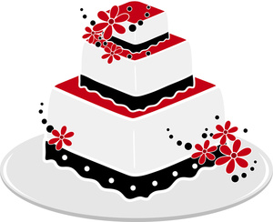 Black And White Wedding Cake Free Download Png Clipart