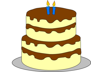 4 Layer Birthday Cake At Clker Vector Clipart