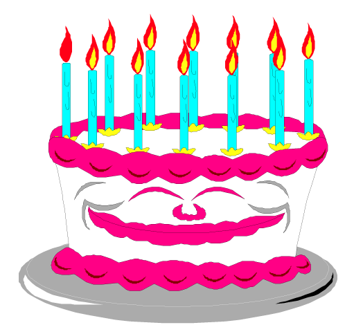 8Th Birthday Cake Happy Birthday Clip 2 Clipart