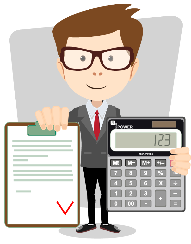 Accounting Accountant Calculator Free Frame Clipart