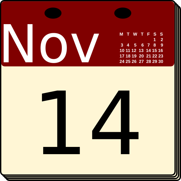 Calendar To Use Hd Image Clipart