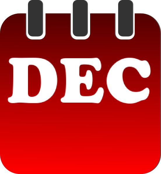 December Calendar Dromfhj Top Download Png Clipart