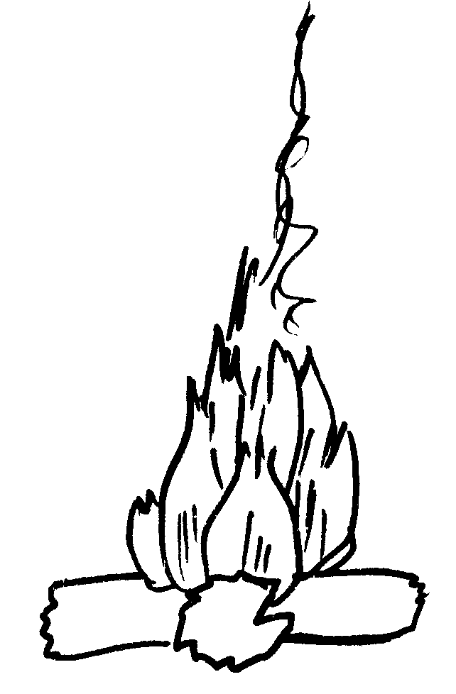 Free Campfire Black And White Image Clipart