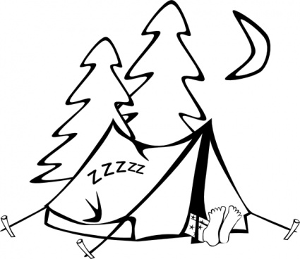 Camping Black And White Images Hd Photos Clipart