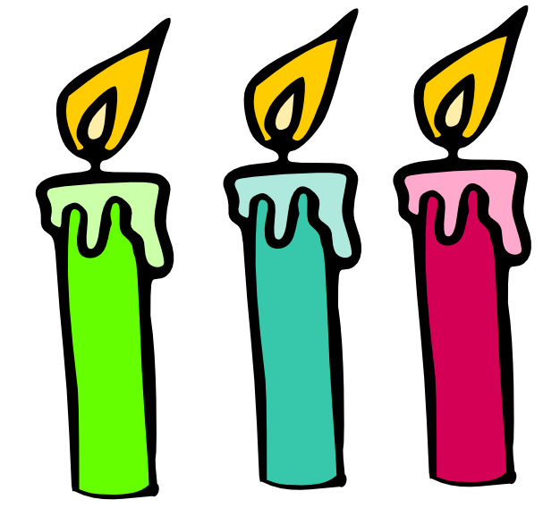 Birthday Candle 4 Of Birthday Candles Image Clipart
