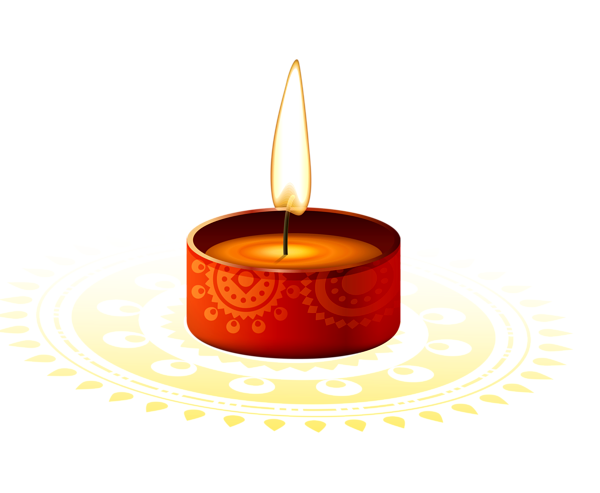 Candle Diwali Rangoli Free Transparent Image HD Clipart