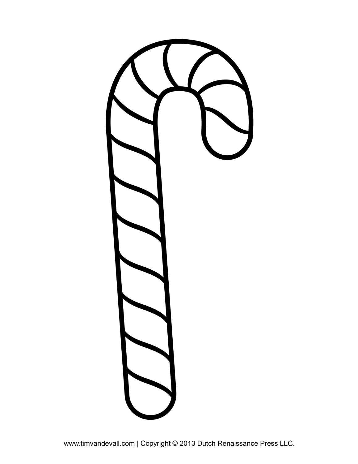 Free Candy Cane Template Printables Png Image Clipart