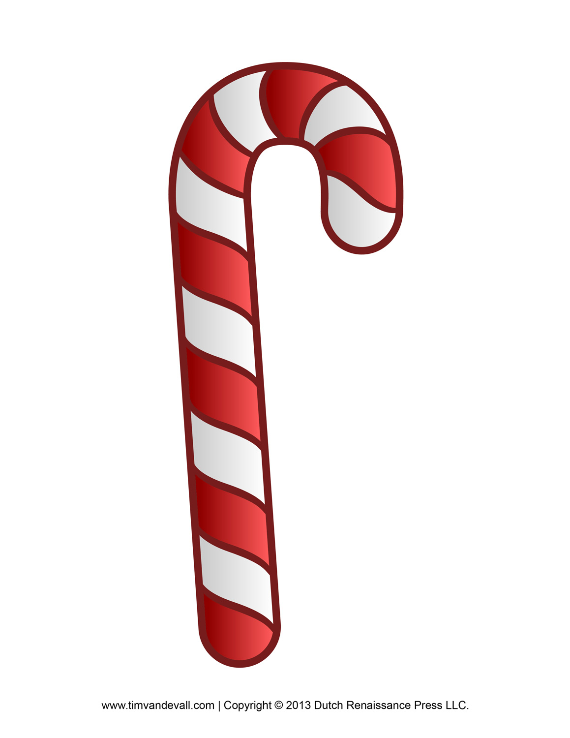 Free Candy Cane Template Printables Hd Image Clipart
