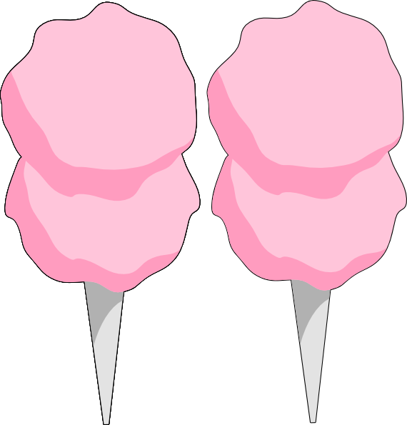 Cotton Candy Sweet At Vector Free Download Png Clipart