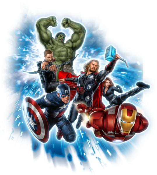 America Superhero Hulk Thor Avangers Black Captain Clipart