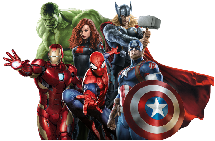 Studios America Danvers Spider-Man Hulk Carol Captain Clipart
