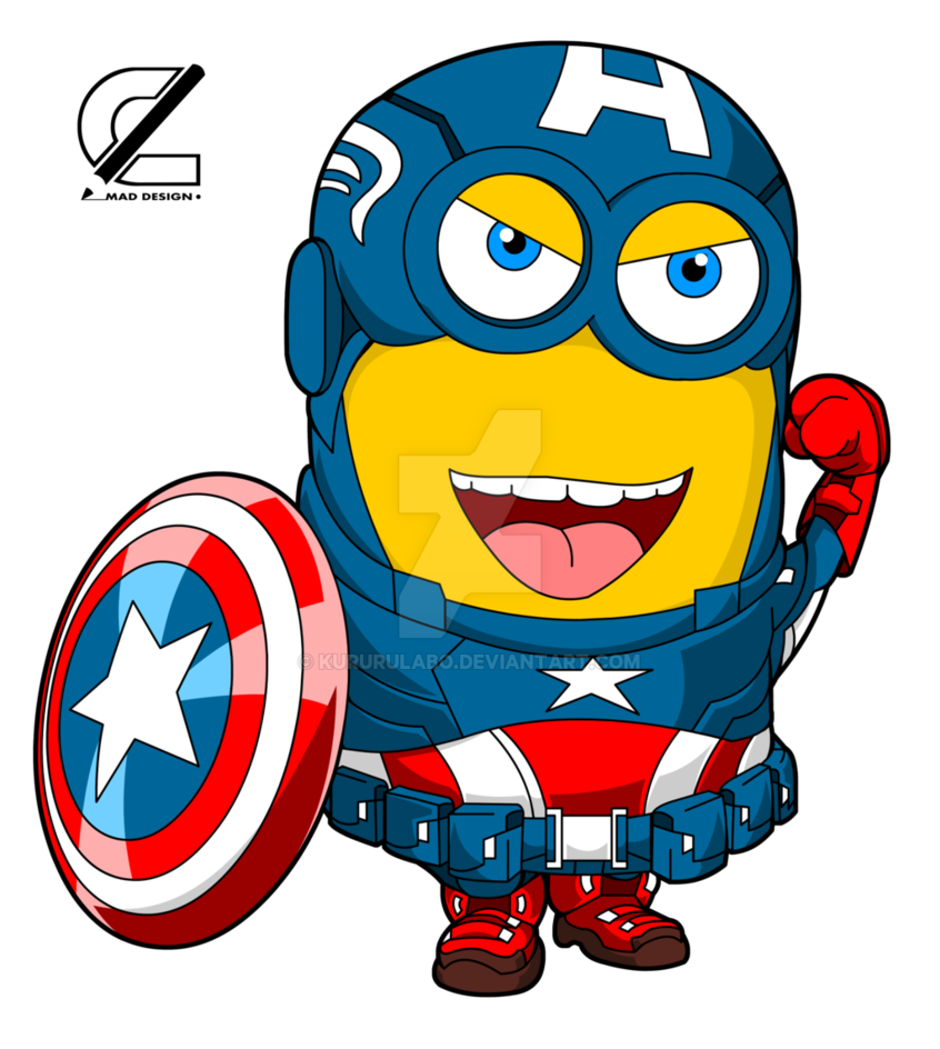America Art Youtube Captain Drawing Minions Clipart