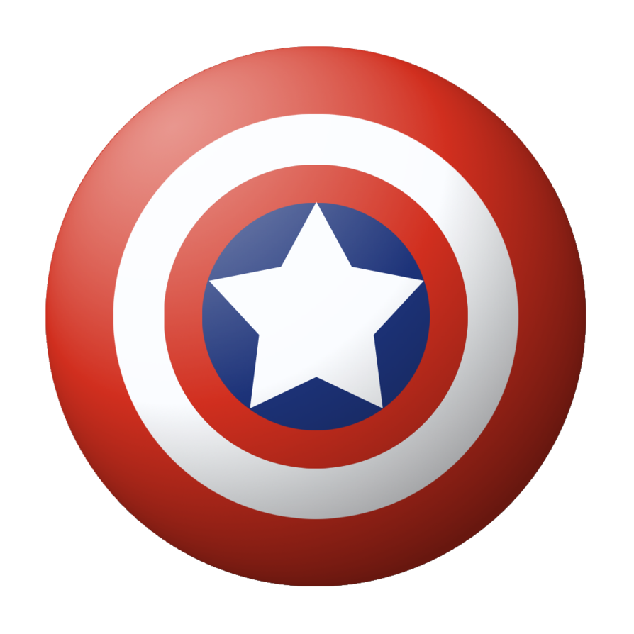 Man America'S Shield America Black Iron Captain Clipart
