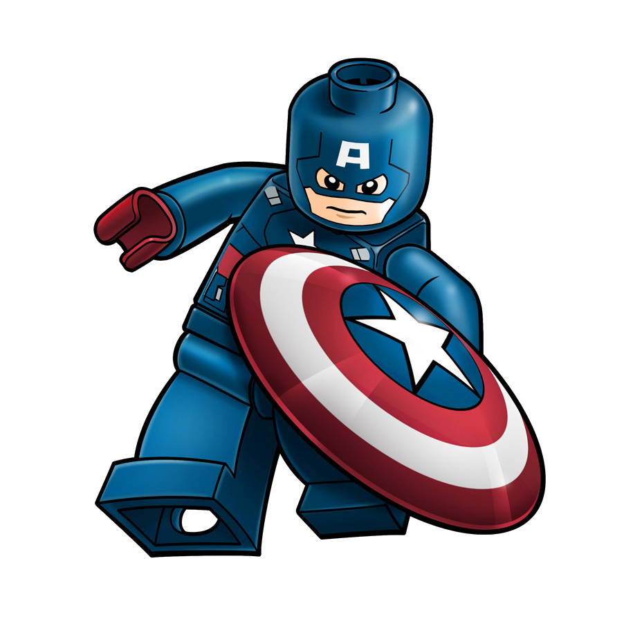 Man Captain Lego America Hulk Iron Heroes Clipart