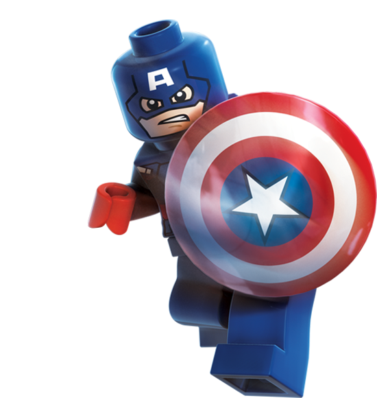 Man Captain Lego America Hulk Iron Heroes Clipart