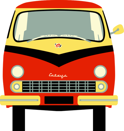 Minivan «Latvija» Clipart